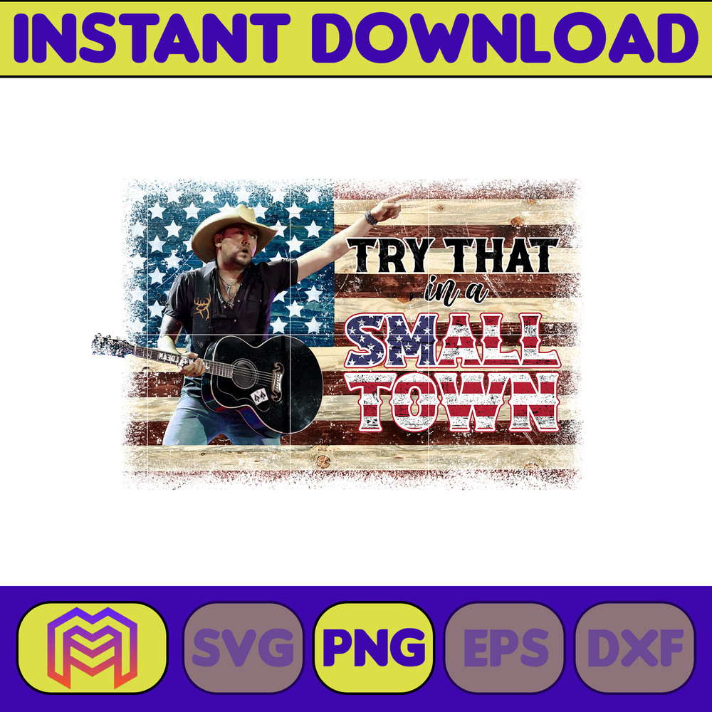 Try That In A Small Town Png, Cow Skull Small Town Png, Retro Country Shirt Png, Country Music, American Flag, Instant Download (30).jpg