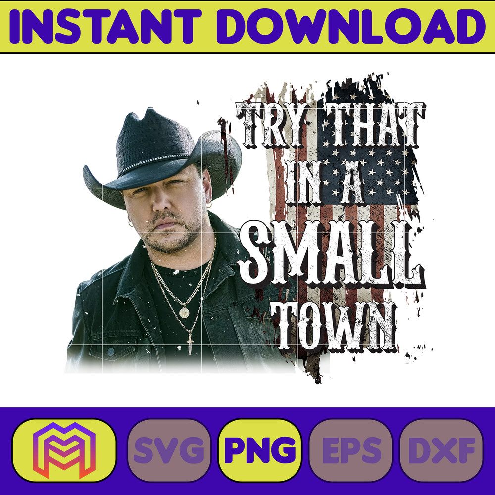 Try That In A Small Town Png, Cow Skull Small Town Png, Retro Country Shirt Png, Country Music, American Flag, Instant Download (39).jpg