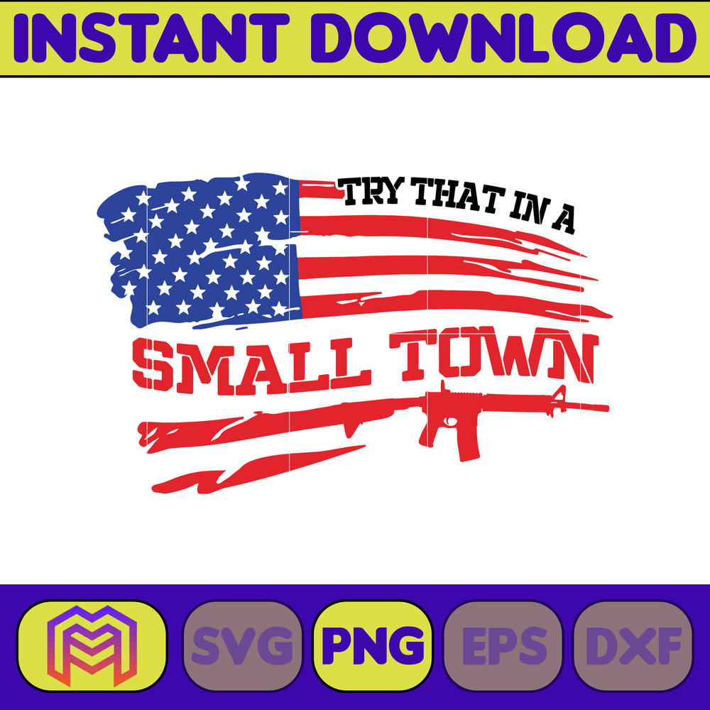 Try That In A Small Town Png, Cow Skull Small Town Png, Retro Country Shirt Png, Country Music, American Flag, Instant Download (41).jpg
