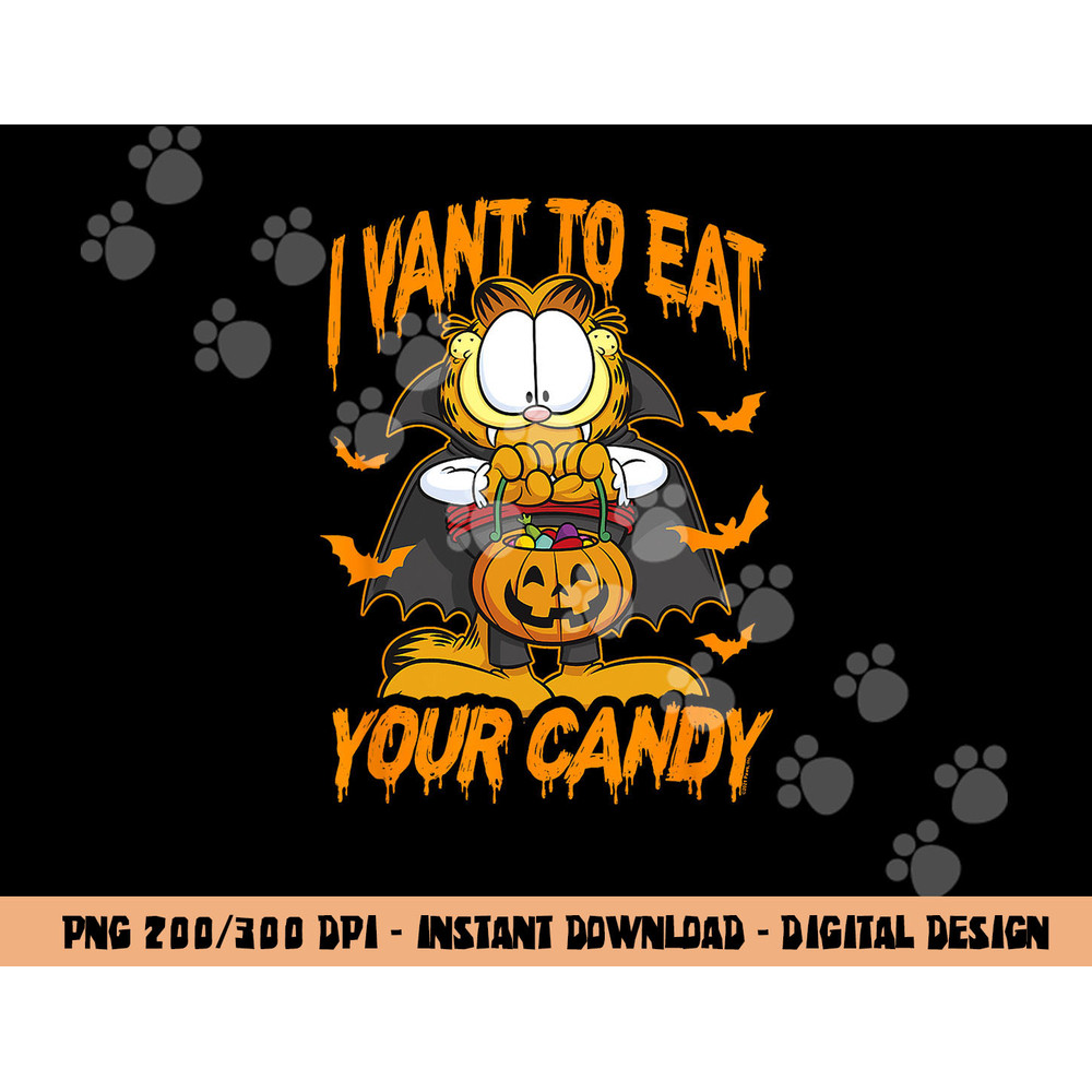 Garfield Halloween I Want To Eat Your Candy  png,sublimation copy.jpg