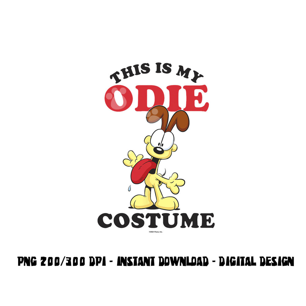Garfield Halloween This Is My Odie Costume png,sublimation copy.jpg