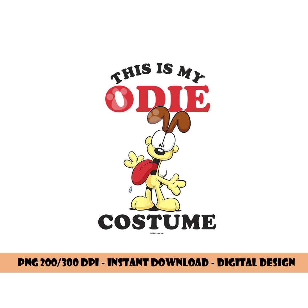 Garfield Halloween This Is My Odie Costume png,sublimation copy.jpg