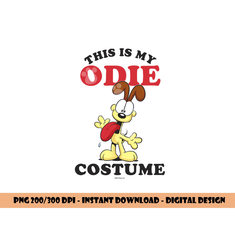 Garfield Halloween This Is My Odie Costume png,sublimation copy.jpg