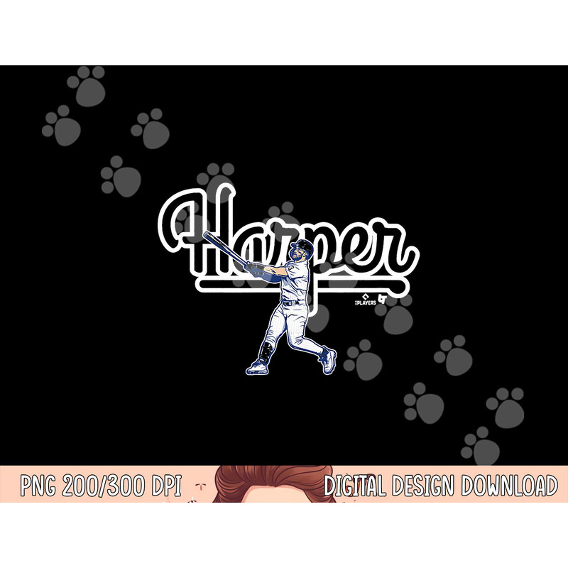 Bryce Harper - Philly Swing - Philadelphia Baseball png, sublimation copy.jpg