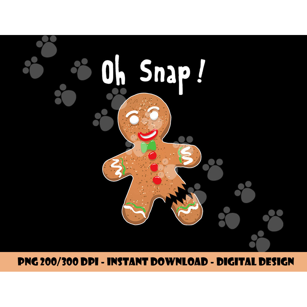 Gingerbread Man Oh Snap Christmas Cookie Costume Baking Team Short Sleeve png, sublimation copy.jpg