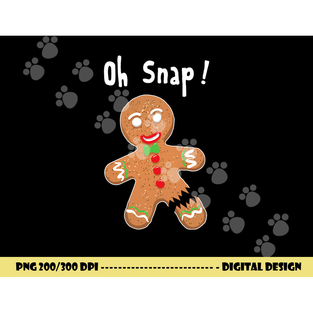 Gingerbread Man Oh Snap Christmas Cookie Costume Baking Team Short Sleeve png, sublimation copy.jpg