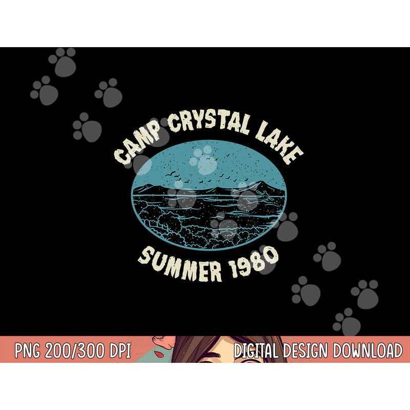 Camp Crystal Lake Summer 1980 - Horror Movie Halloween Gift png,sublimation copy.jpg