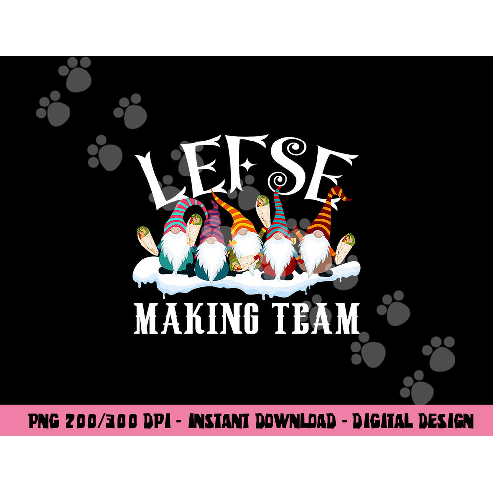 Gnome Nisse Tomte Christmas Xmas Tee Lefse Making Team png, sublimation copy.jpg