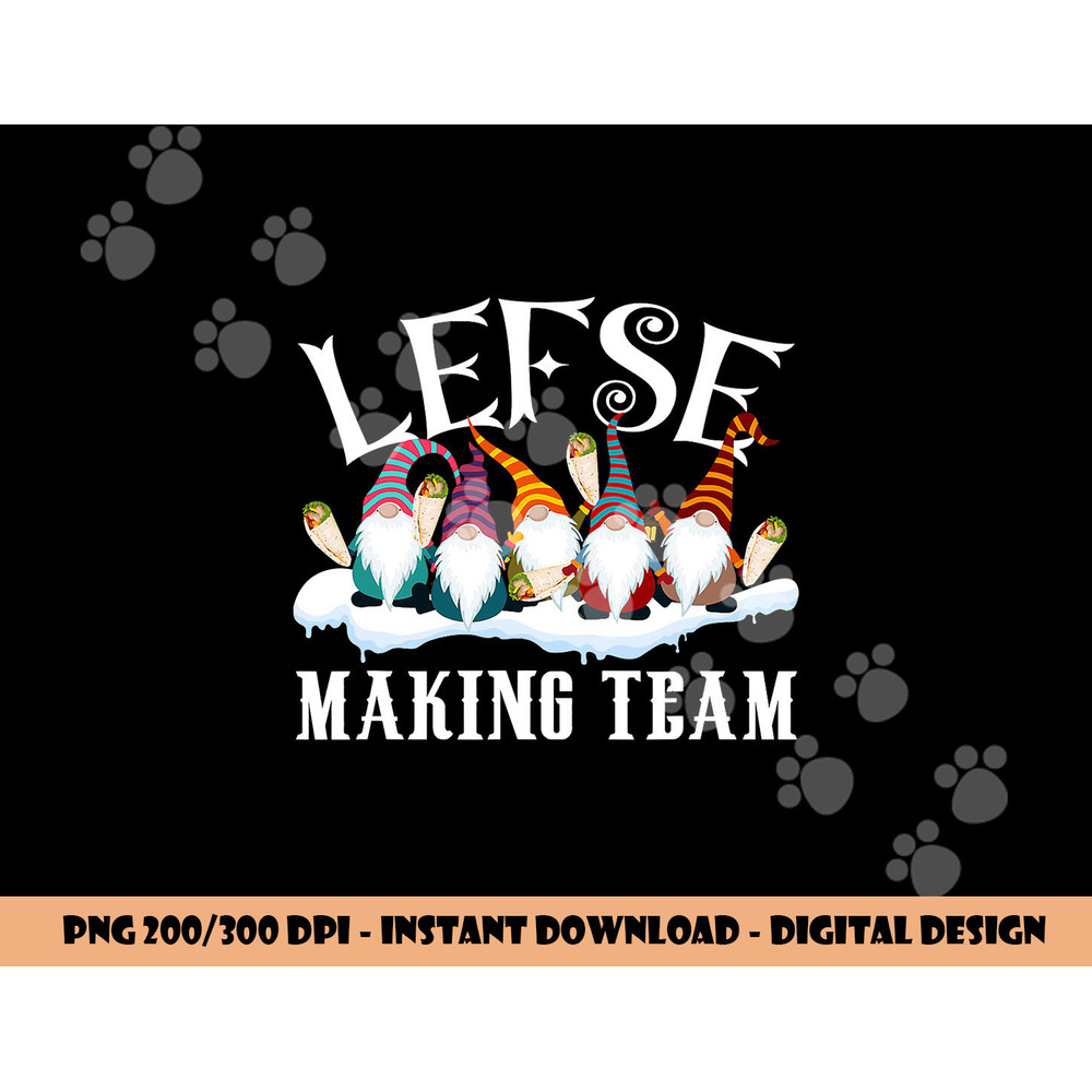 Gnome Nisse Tomte Christmas Xmas Tee Lefse Making Team png, sublimation copy.jpg