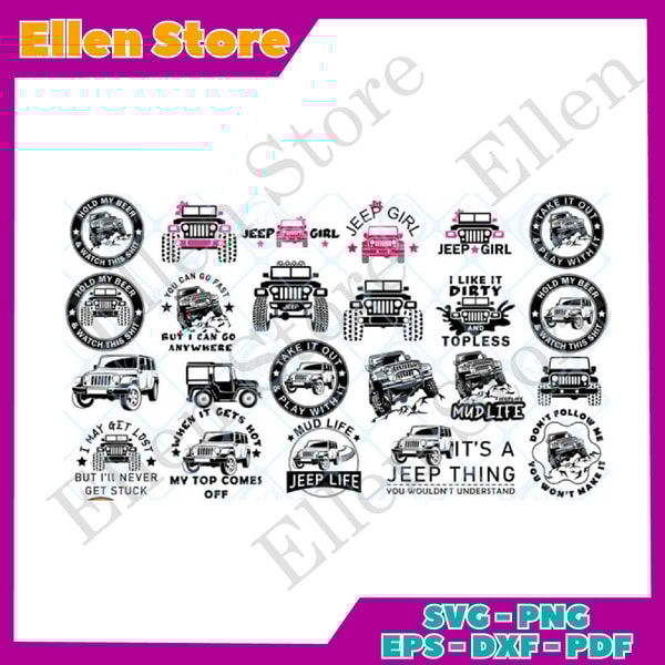 Jeep SVG Bundle | Inspire Uplift