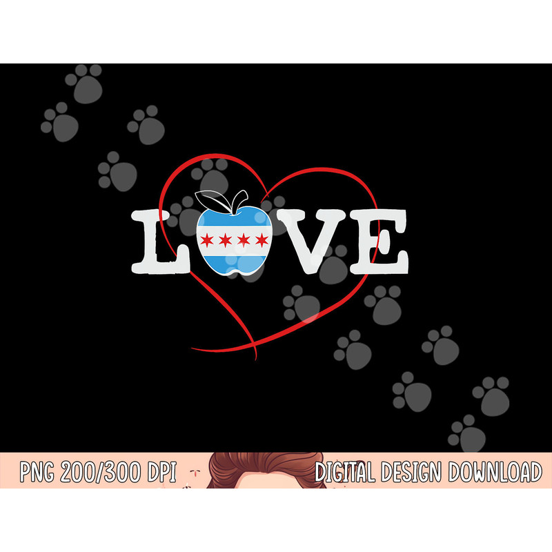 Chicago School Teachers Red For Ed Love Union Strike design png, sublimation copy.jpg