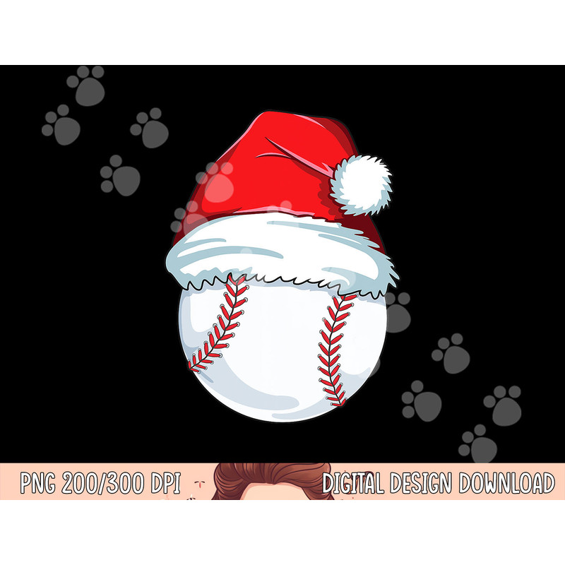 Christmas Baseball png, sublimation For Kids Men Ball Santa Pajama png, sublimation copy.jpg