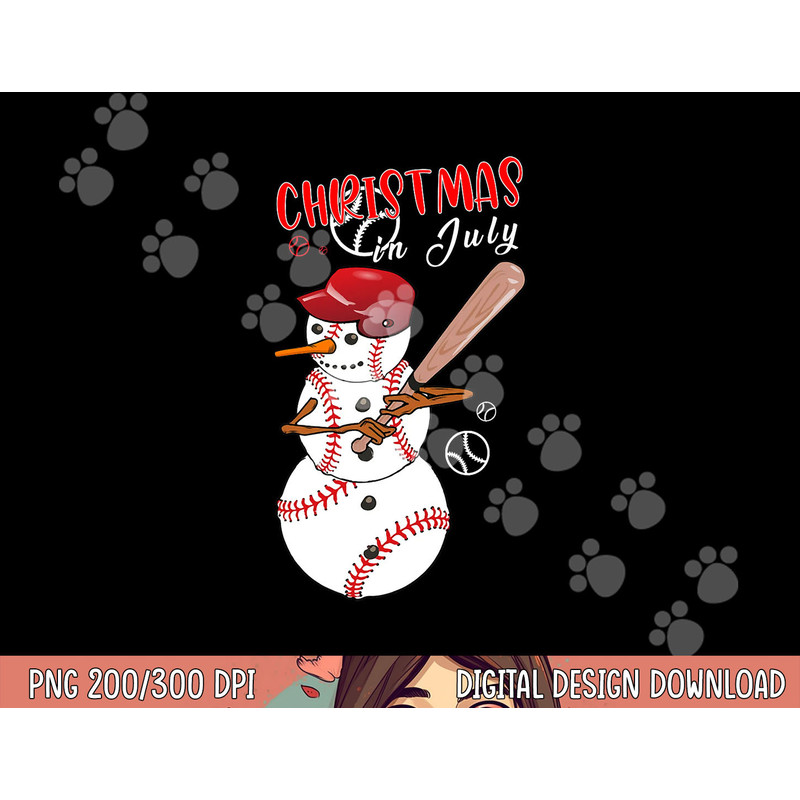 Christmas in july For Baseball Fan Snowman, Snowman Baseball png, sublimation copy.jpg
