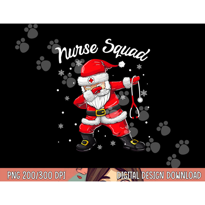 Christmas Scrub Tops Women Dabbing Santa Scrubs Nurse Squad png, sublimation copy.jpg