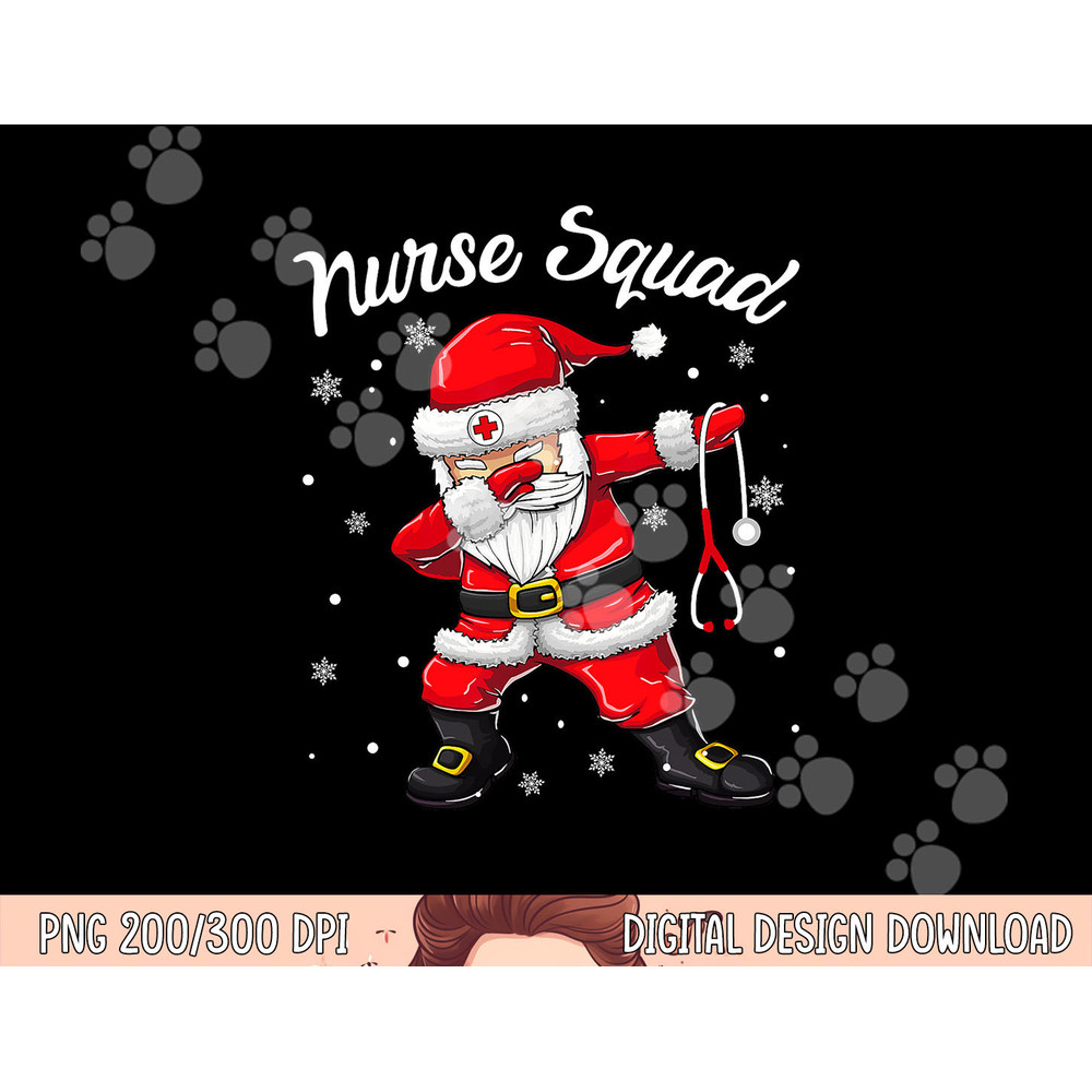 Christmas Scrub Tops Women Dabbing Santa Scrubs Nurse Squad png, sublimation copy.jpg