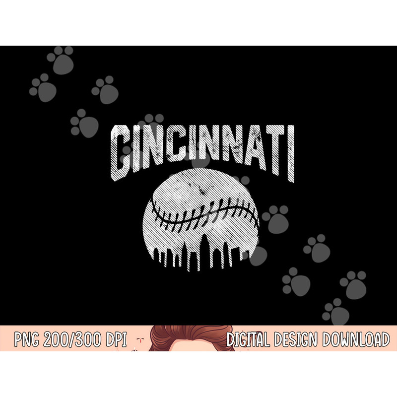 Cincinnati Baseball Ohio Skyline City Vintage Style Gameday png, sublimation copy.jpg