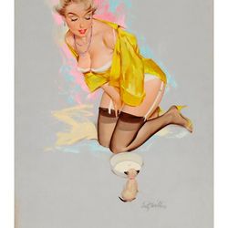 vintage pin up girl - cross stitch pattern counted vintage pdf - 111-440