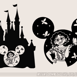 magical family encanto mirabel madrigal castle svg printable compatible with cricut