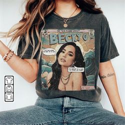 becky g comic shirt, 90s vintage merch book art becky g sin pijama album world tour tickey 2023 graphic tee gift v1, com