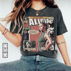 alicia keys comic shirt, 90s vintage merch book art alicia underdog album world tour tickey 2023 graphic tee gift hoodie