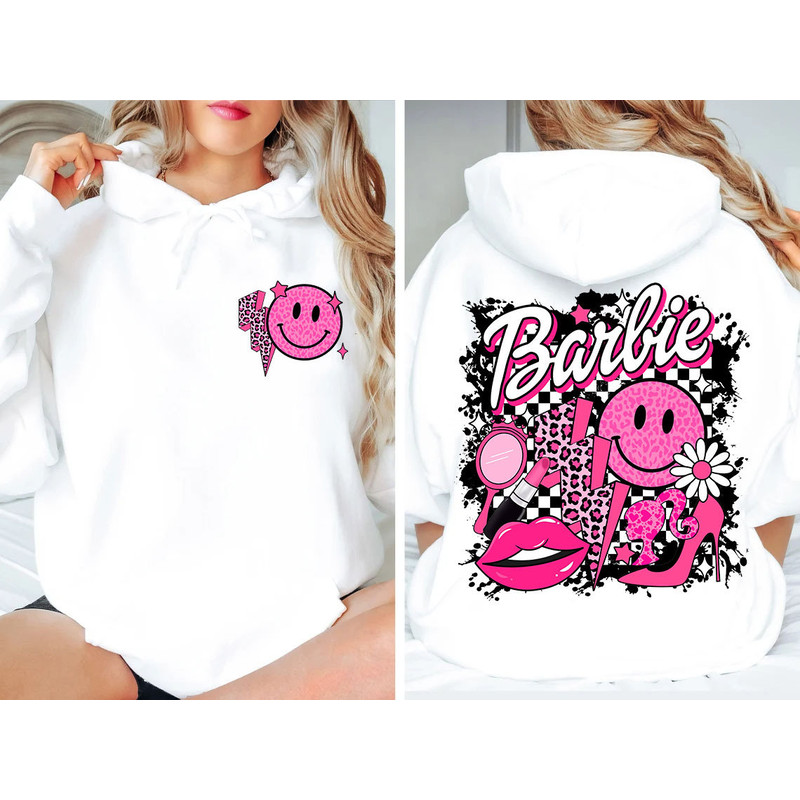 Barbi Shirt PNG I'm A Barbi Girl Png, Barbi Song Png File Instant Download Barbi Doll Sublimation Design Pink Checked Retro Barbi PNG - 1.jpg