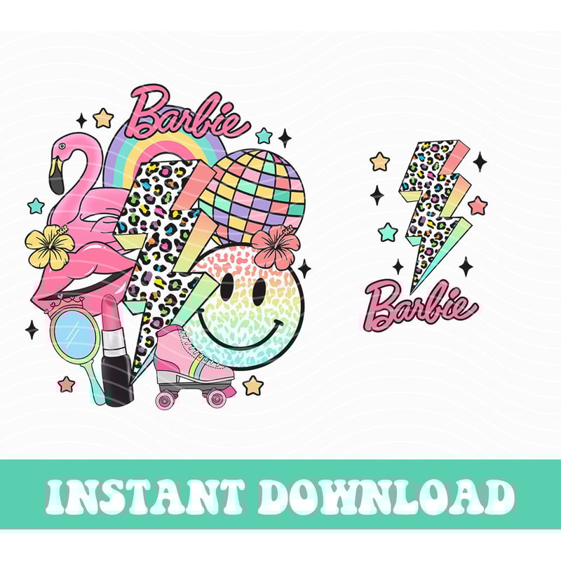 Barbi Shirt PNG I'm A Barbi Girl Png, Retro Barbi 90s PNG Barbi Song Png File Instant Download Barbi Doll Sublimation Design Barbi Leopard - 3.jpg