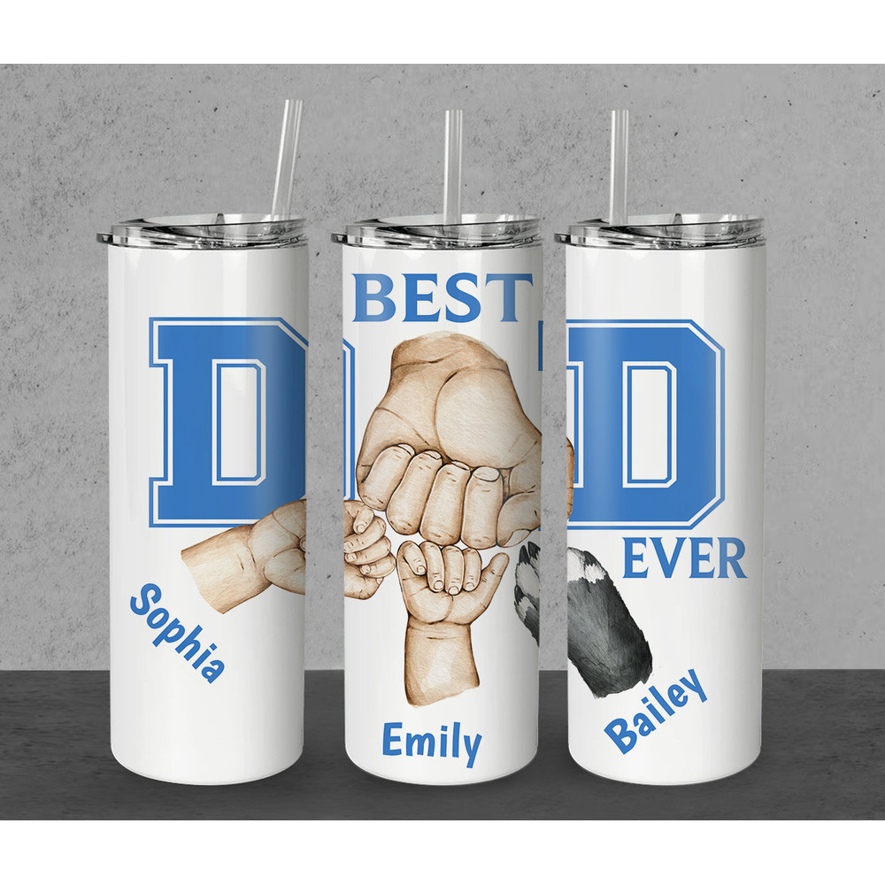 Best Dad Ever Tumbler PNG, 20oz Skinny Tumbler Sublimation Design, Dad Gift Tumbler Wrap, Fathers Day Tumbler PNG Personalized Tumbler - 5.jpg
