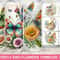 Butterfly And Flowers 20 oz Skinny Tumbler Sublimation Design Instant Digital Download PNG Butterfly 20 Oz Tumbler Wrap PNG Set Of 8 Designs - 1.jpg
