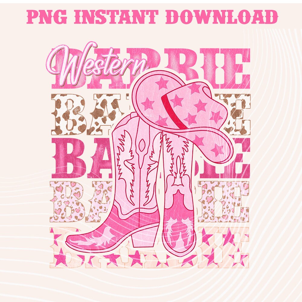 Country Western Barbi Png, Barbi Cowgirl Sublimation, Western Barbie png, Cowgirl Png, Rodeo Png, Instant download, Pink Png, Trendy - 2.jpg