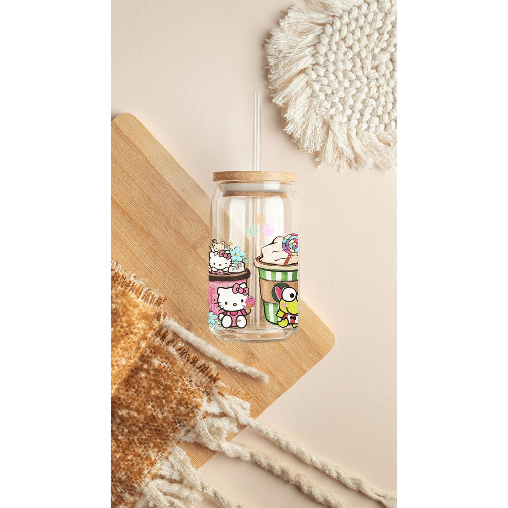 Cute Cartoon 16oz Libbey Glass Can PNG File Cup Wrap, 16 oz Glass Can Wrap Sublimation Design Cute Tumbler PNG - 3.jpg