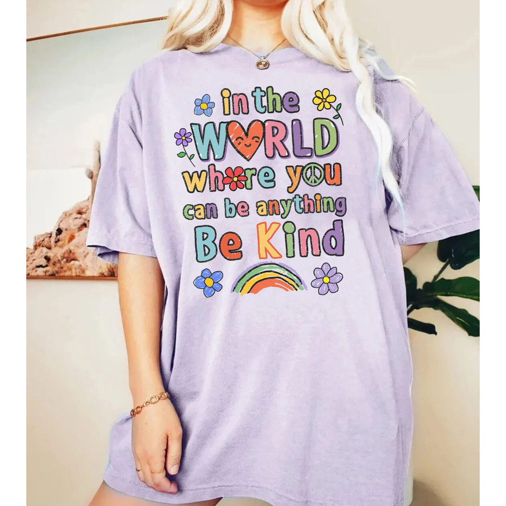 In A World Where You Can Be Anything Be Kind Shirt Be Kind Teacher Shirt, LGBT Png , Autism png, Boho T-shirt PNG - 1.jpg
