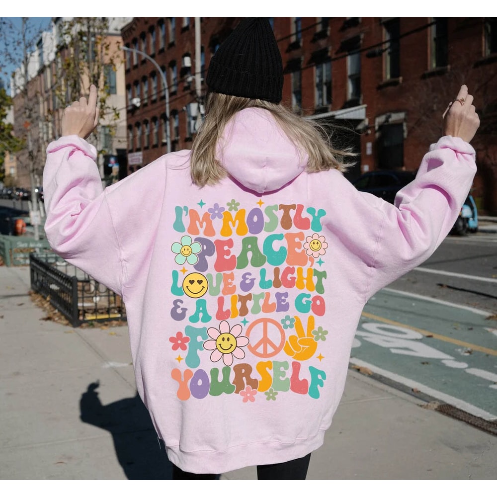 I'm Mostly Peace Love Light And Little Go F Your Self Png, Wavy Groovy PNG, Boho Retro Vintage Sublimation Design, Hippie Yoga Png - 4.jpg