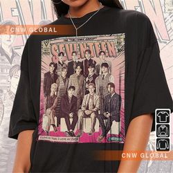seventeen kcomic shirt, 90s vintage merch art super fml album kpop concert tour 2023 graphic tee gift for fan v3, kcom18