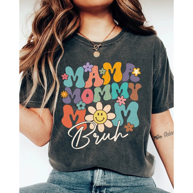Mom Png, Mama Mommy Mom Bruh Png, Wavy Groovy PNG, Boho Retro Vintage Png Mama Png Shirt, Mother's Day Sublimation design - 1.jpg