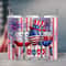 Patriotic American 20 oz Skinny Tumbler Sublimation Design 4th of July Instant Digital Download PNG Independence Day Straight Tumbler Wrap - 1.jpg