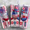 Patriotic American 20 oz Skinny Tumbler Sublimation Design 4th of July Instant Digital Download PNG Independence Day Straight Tumbler Wrap - 2.jpg