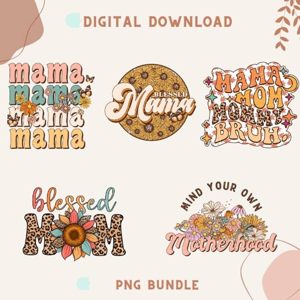 Retro Mama PNG Bundle, Retro Mom Png, Mom Life Png, Mom Png, Mother's Day Png, Blessed Mama, Bear Mama, Boy Girl Mama,Mom Sublimation Design - 3.jpg