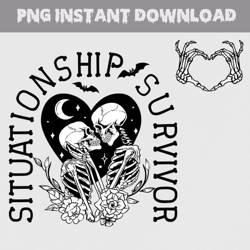 Situationship Survivor Png, Couple Skeleton PNG, Trendy ng Halloween Sublimation Design, Situationship Survivor Shirt Retro Shirt - 4.jpg