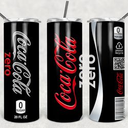 tumbler wrap, cola zero design, 20oz sublimation tumbler wrap, coca cola png, cola png, digital download