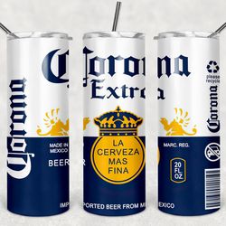 corona extra 20oz sublimation design,corona alcohol sublimation template,beer tumbler png,alcohol tumbler wrap, png file