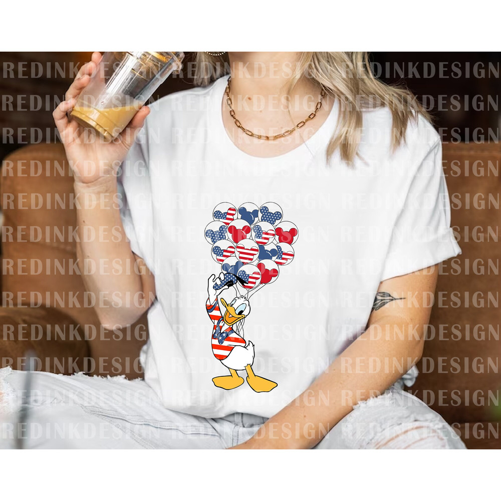 America Flag Balloon Png, Fourth of July Png, July 4th Png, American Flag Png, Freedom Png, Independence Day Png, Duck Sublimation Design - 3.jpg