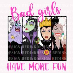 bad girls have more fun png, halloween villains png, hallowe