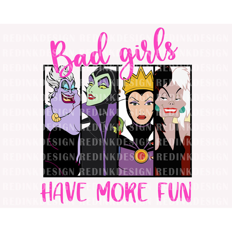Bad Girls Have More Fun Png, Halloween Villains Png, Halloween Witches Png, Bad Witches Club Png, Villains Wicked Svg, Trick Or Treat Png - 1.jpg