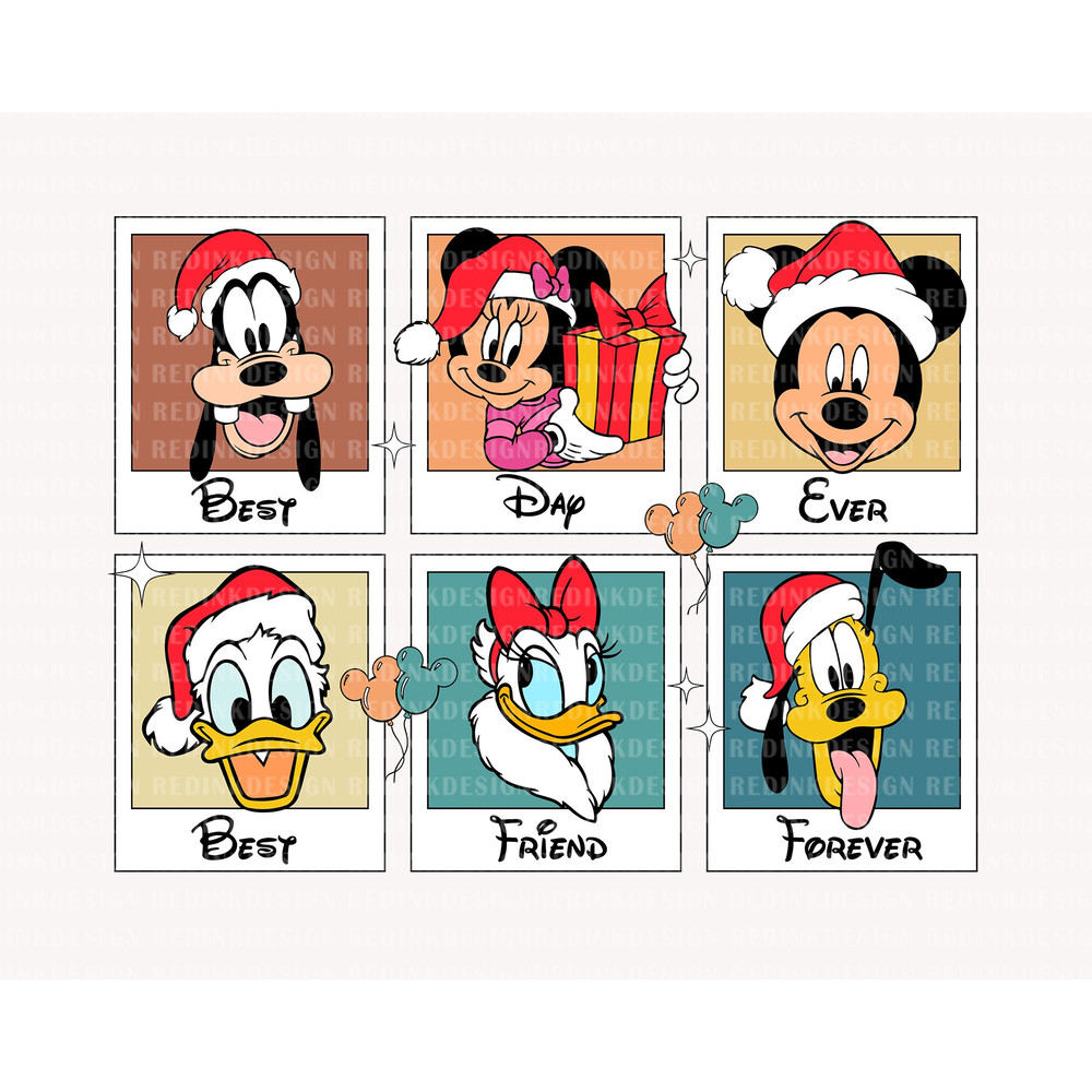 Best Day Ever, Best Friend Forever Svg, Christmas Friends Svg, Character Face Xmas Svg, Mouse And Friends Svg, Friends Trip, Christmas Shirt - 1.jpg