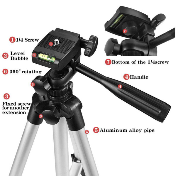 Professional Camera Phone Holder Tripod Stand for Smartphone iPhone Samsung+ Bag (3).png