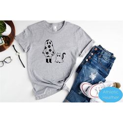 cat ghost halloween shirt - funny spooky shirt - spooky season cat mom shirt - retro ghost shirt - hot ghoul shirt - gho