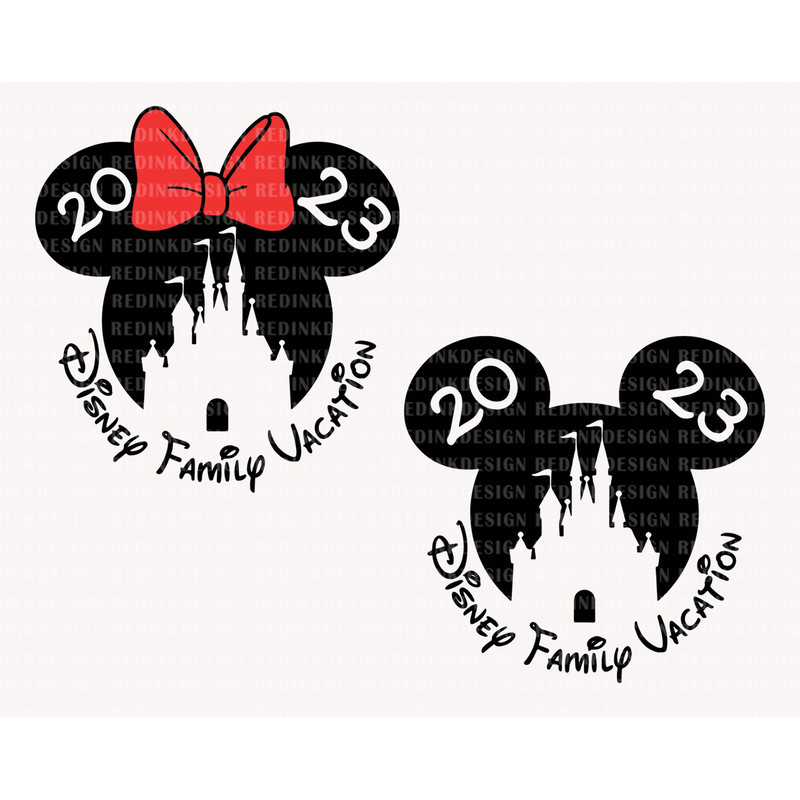 Bundle Family Vacation 2023 Svg, Magical Castle Svg, Vacay Mode Svg, Magical Kingdom Svg, Family Shirt Trip, Mouse Castle Head Svg - 1.jpg