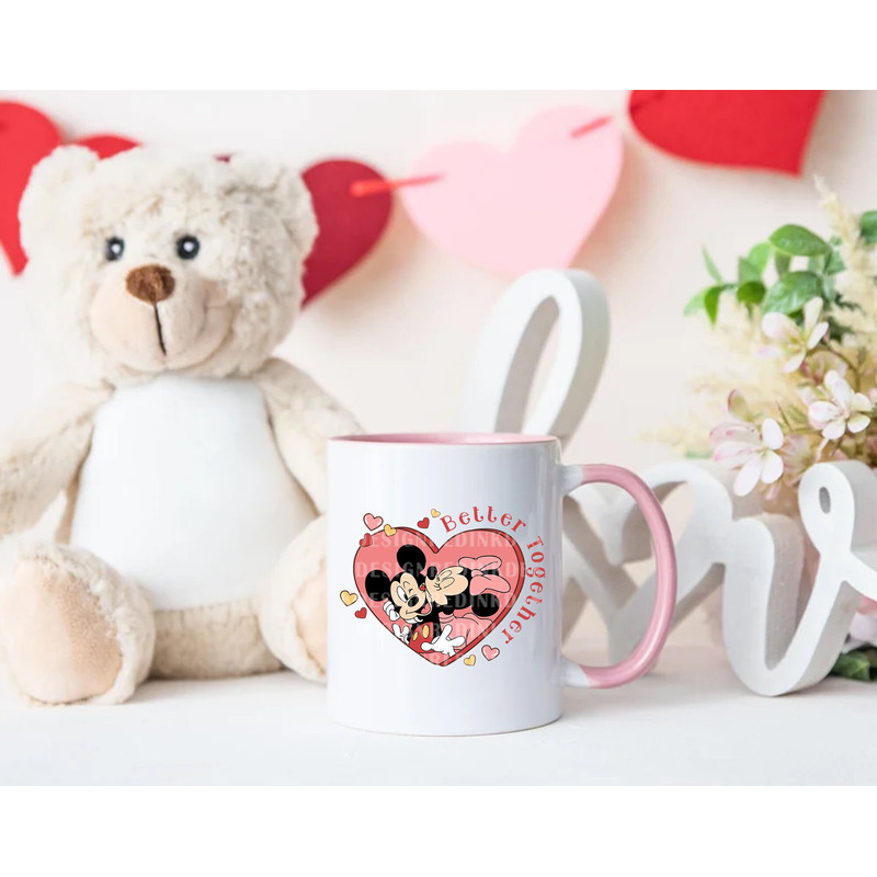 Better Together Svg, Mouse Kissing Svg, Mouse Valentines Svg, Family Trip, Mouse Love Svg, Retro Valentines, Valentine Shirt Couple SVG File - 3.jpg