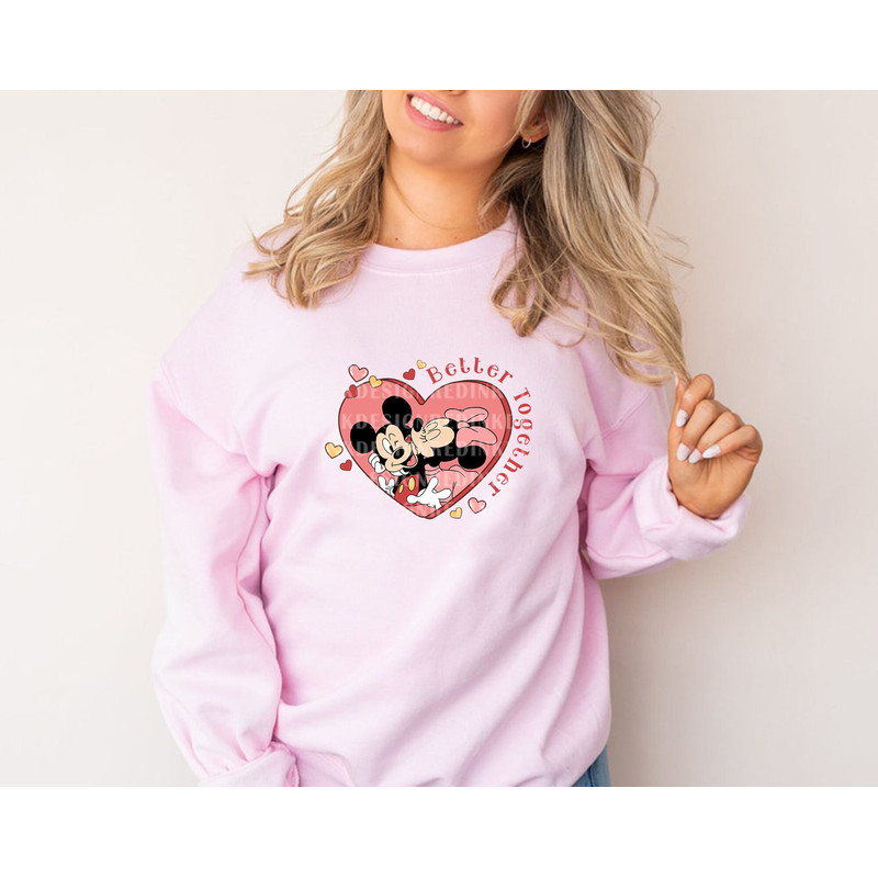 Better Together Svg, Mouse Kissing Svg, Mouse Valentines Svg, Family Trip, Mouse Love Svg, Retro Valentines, Valentine Shirt Couple SVG File - 4.jpg