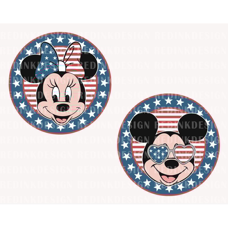 Bundle Fourth of July Svg, 4th of July Svg, July 4th Svg, America, American Flag Svg, Independence Day Svg, Mouse Head Svg, Digital Download - 1.jpg